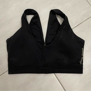 WHITNEY SIMMONS GYMSHARK V2 black sports bra size small
